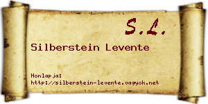 Silberstein Levente névjegykártya